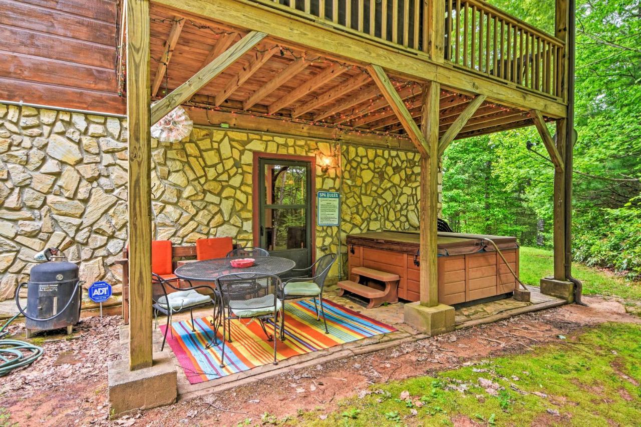 Bryson City Cabin With Hot Tub, Views And Pool Table! מראה חיצוני תמונה